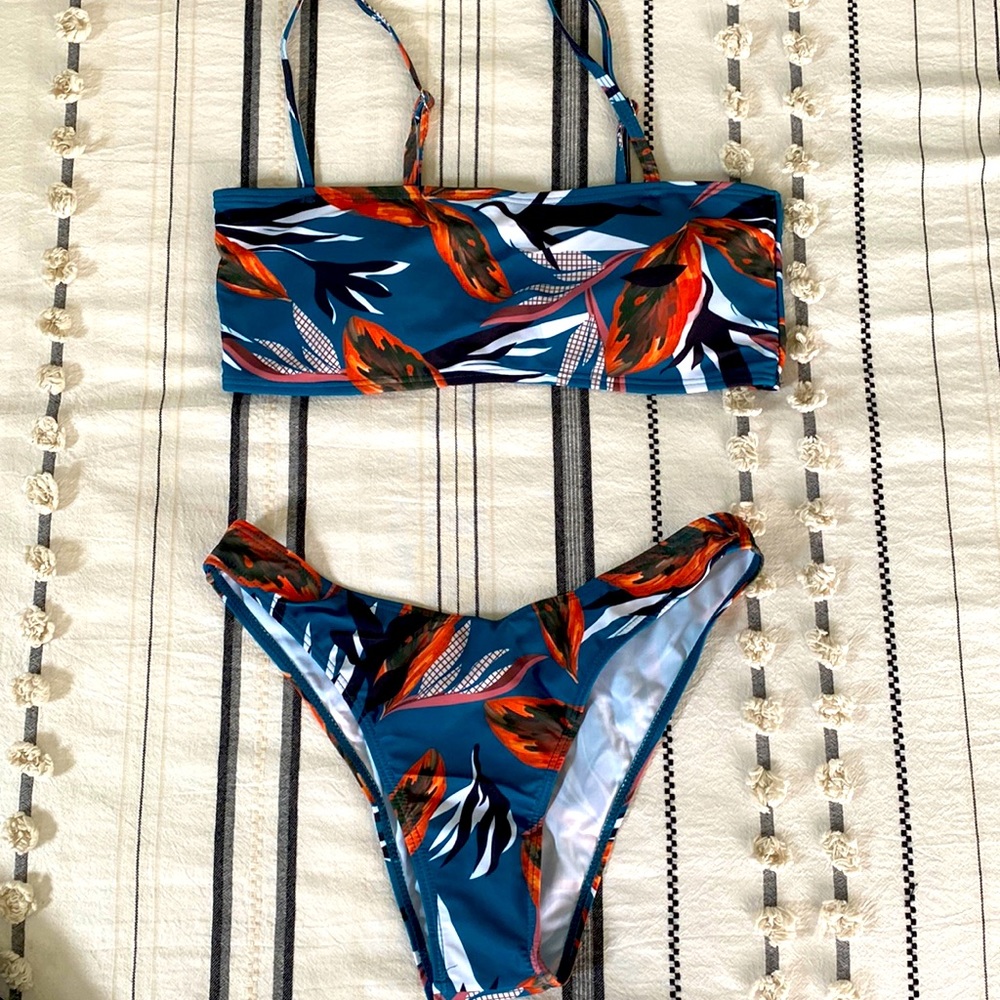 Tropical Floral Swim Set